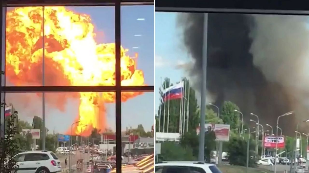 VIDEO: La fuerte explosión de una gasolinera deja al menos 12 heridos en Rusia