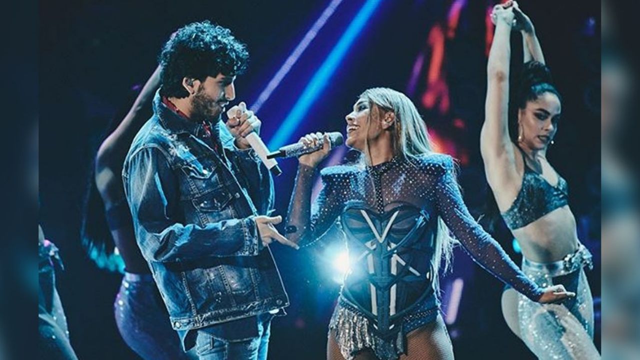 Danna Paola y Sebastián Yatra: Así fue su primera presentación juntos en Premios Juventud