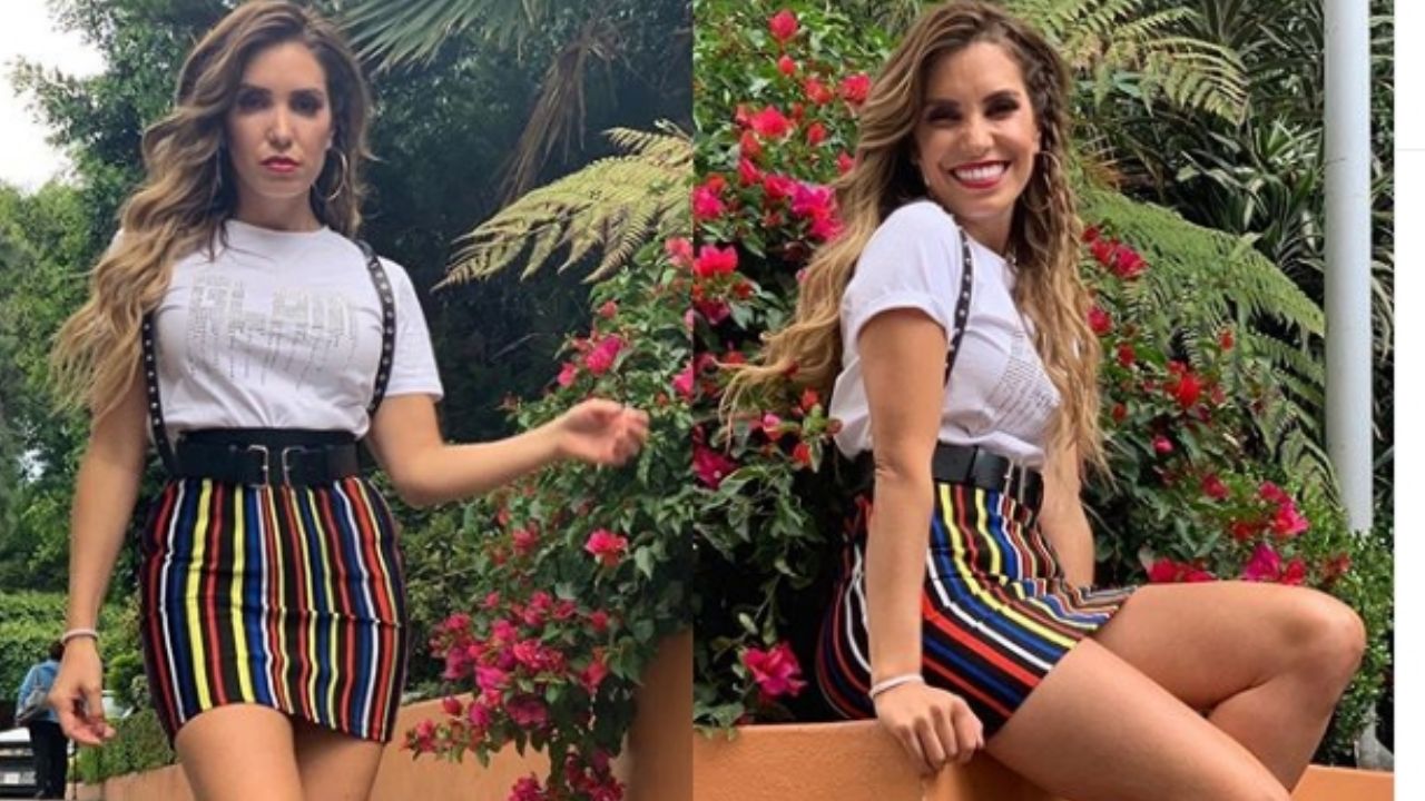 Andrea Escalona conquista los pasillos de Televisa al lucirse en ‘Hoy’ con ‘outfit’ de lentejuelas
