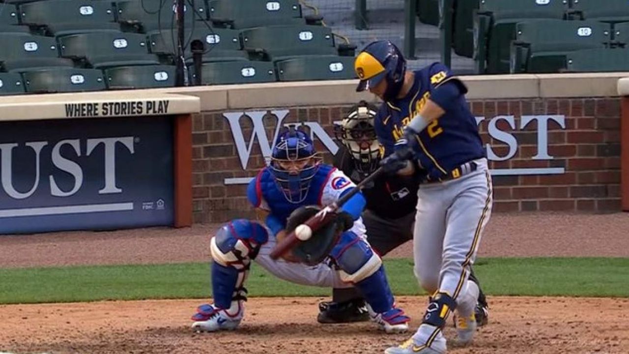 Luis Urías sigue en plan grande y los Cerveceros consiguen la victoria con su hit