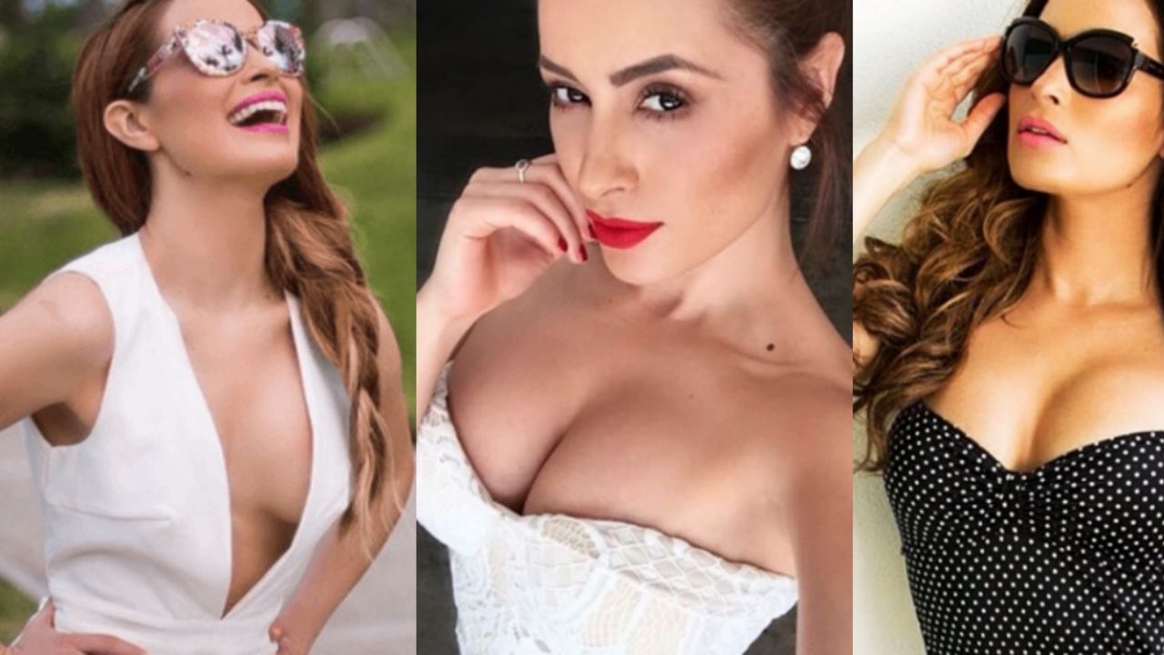 Cynthia Rodríguez deleita pupilas al lucirse en veraniego vestido desde el estacionamiento de TV Azteca