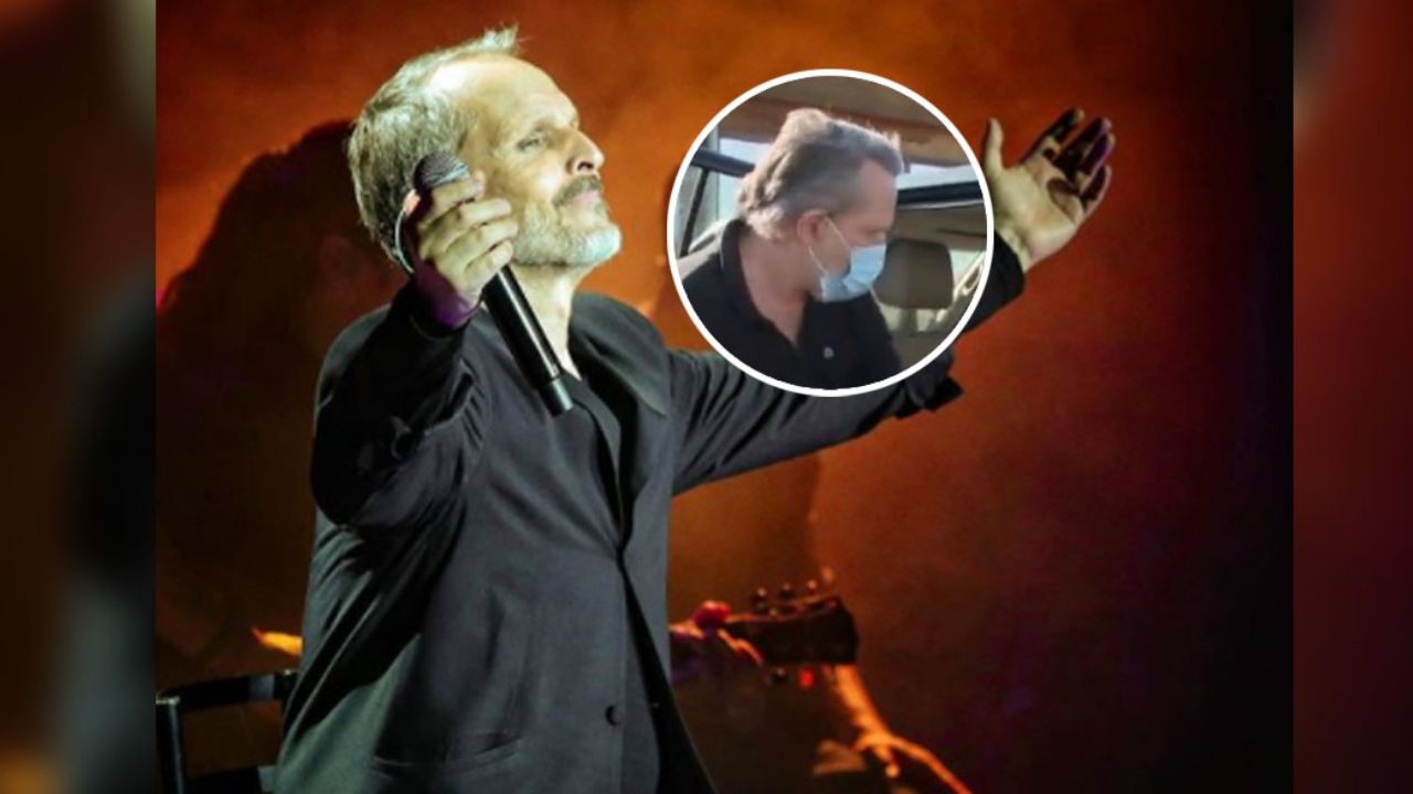 Tras convocar a protesta y no ir, Miguel Bosé es captado de compras con cubrebocas