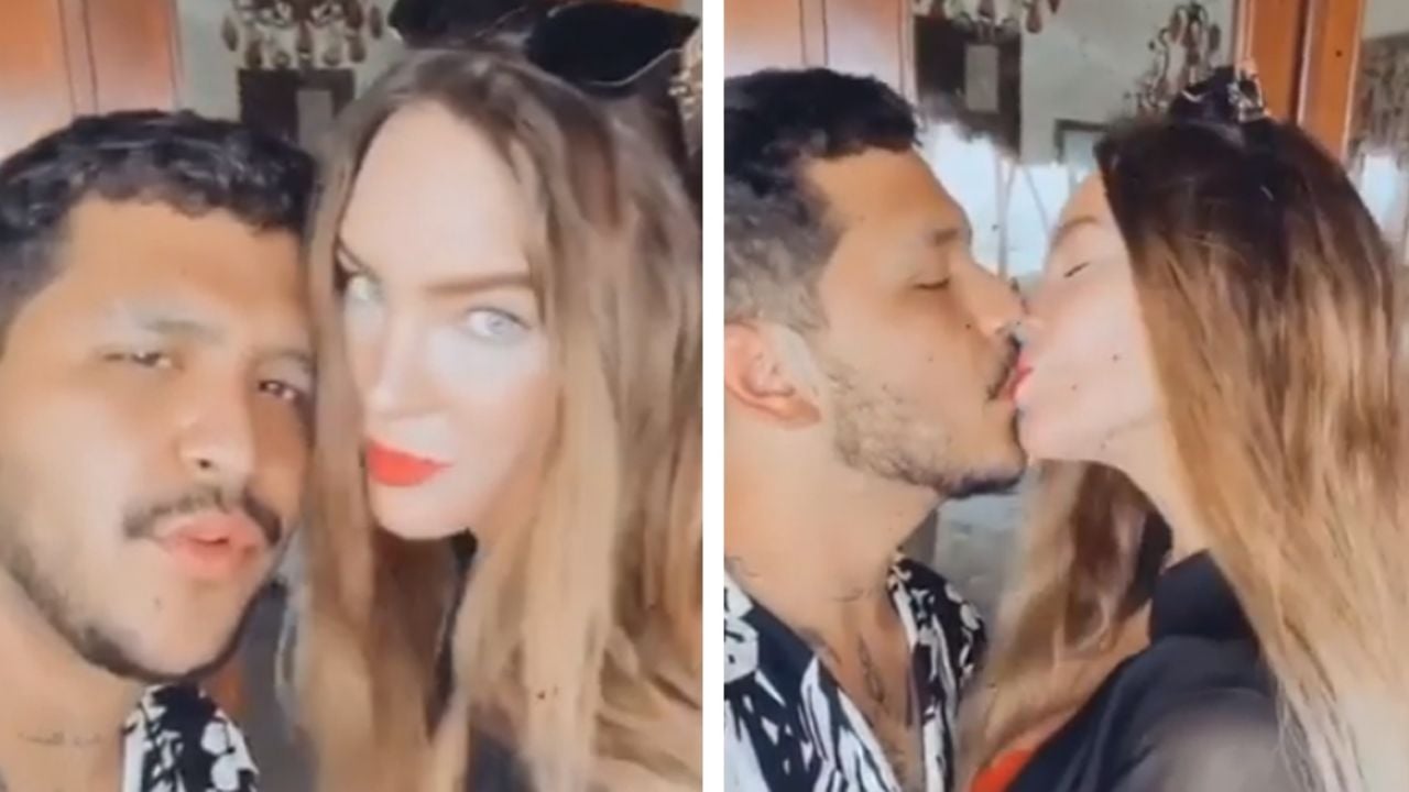 VIDEO: Belinda y Christian Nodal derraman miel en Instagram con tremendos besos