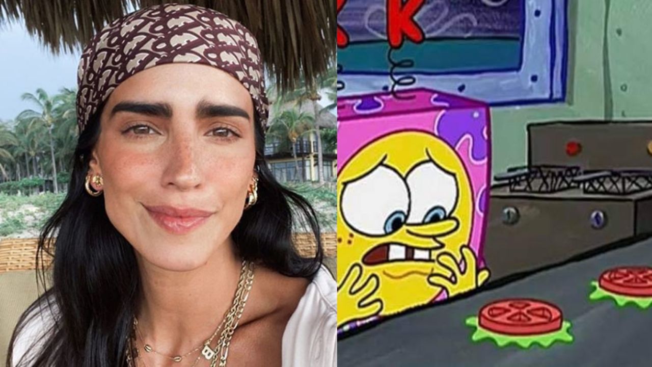 Revuelo en Twitter: Bárbara de Regil come hamburguesa sin pan por el gluten pero deja las papas