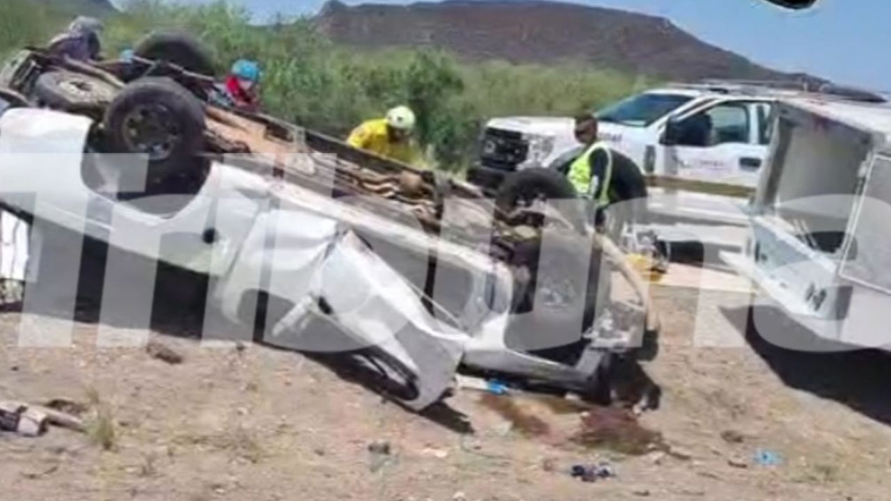 Fatal accidente en carretera Obregón-Guaymas deja como saldo un muerto y una mujer herida