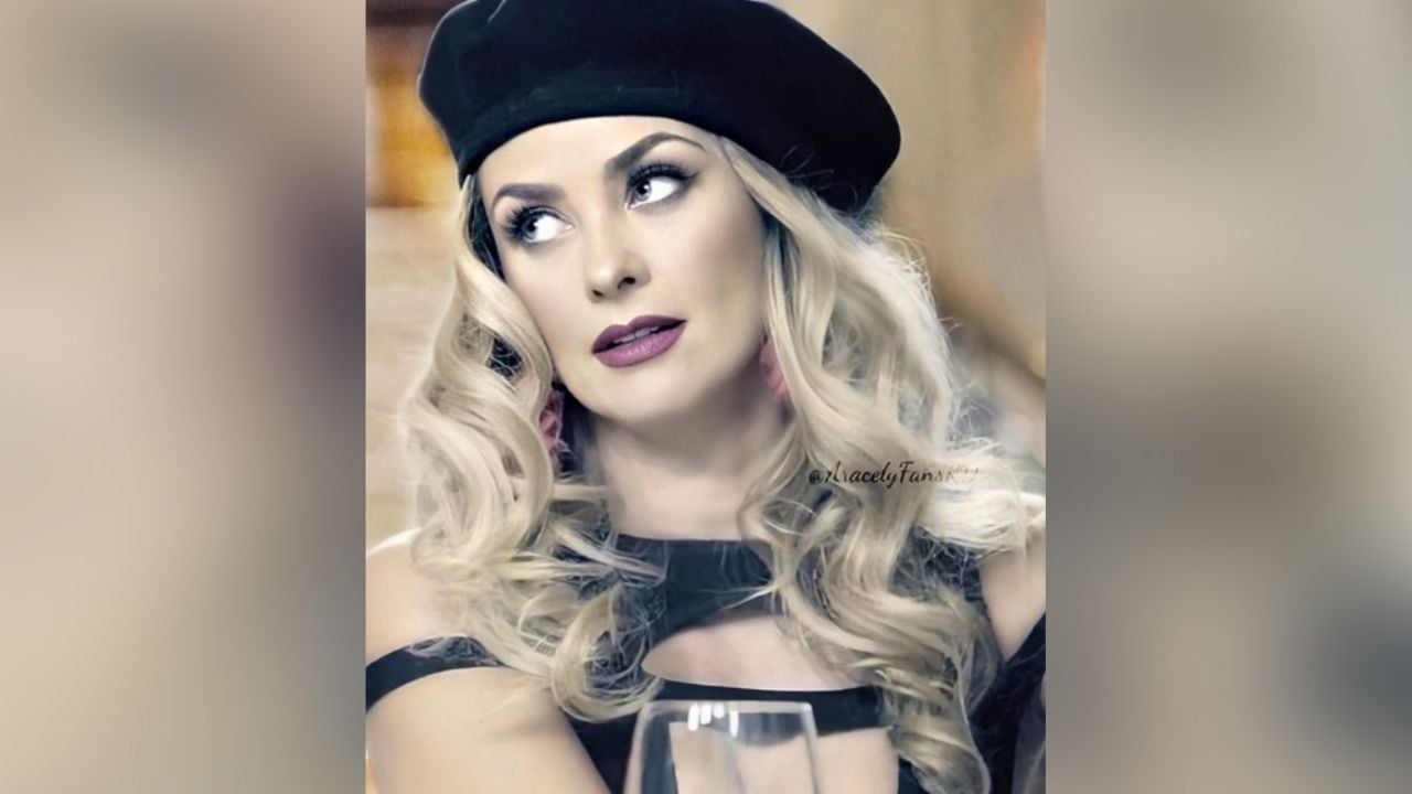 Aracely Arámbula causa furor en Instagram al posar en exquisito vestido