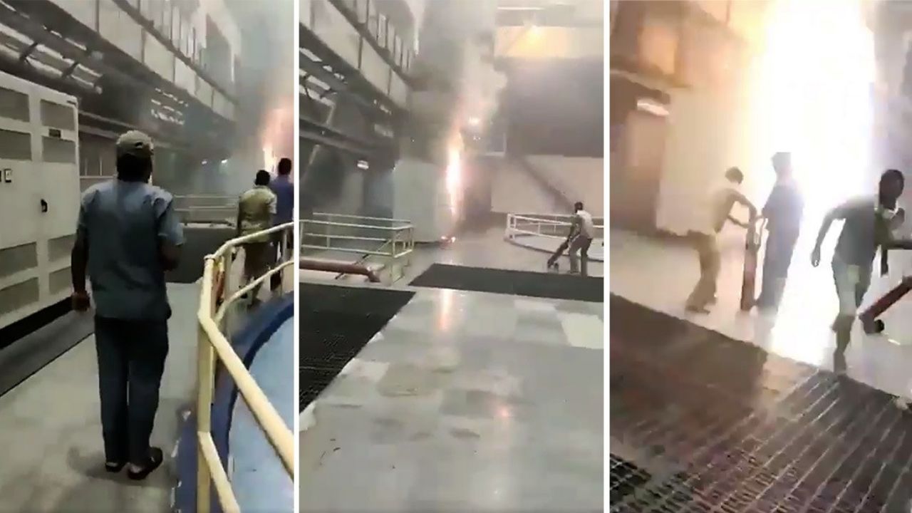VIDEO: Empleados de una presa hidroeléctrica india quedan atrapados en un incendio
