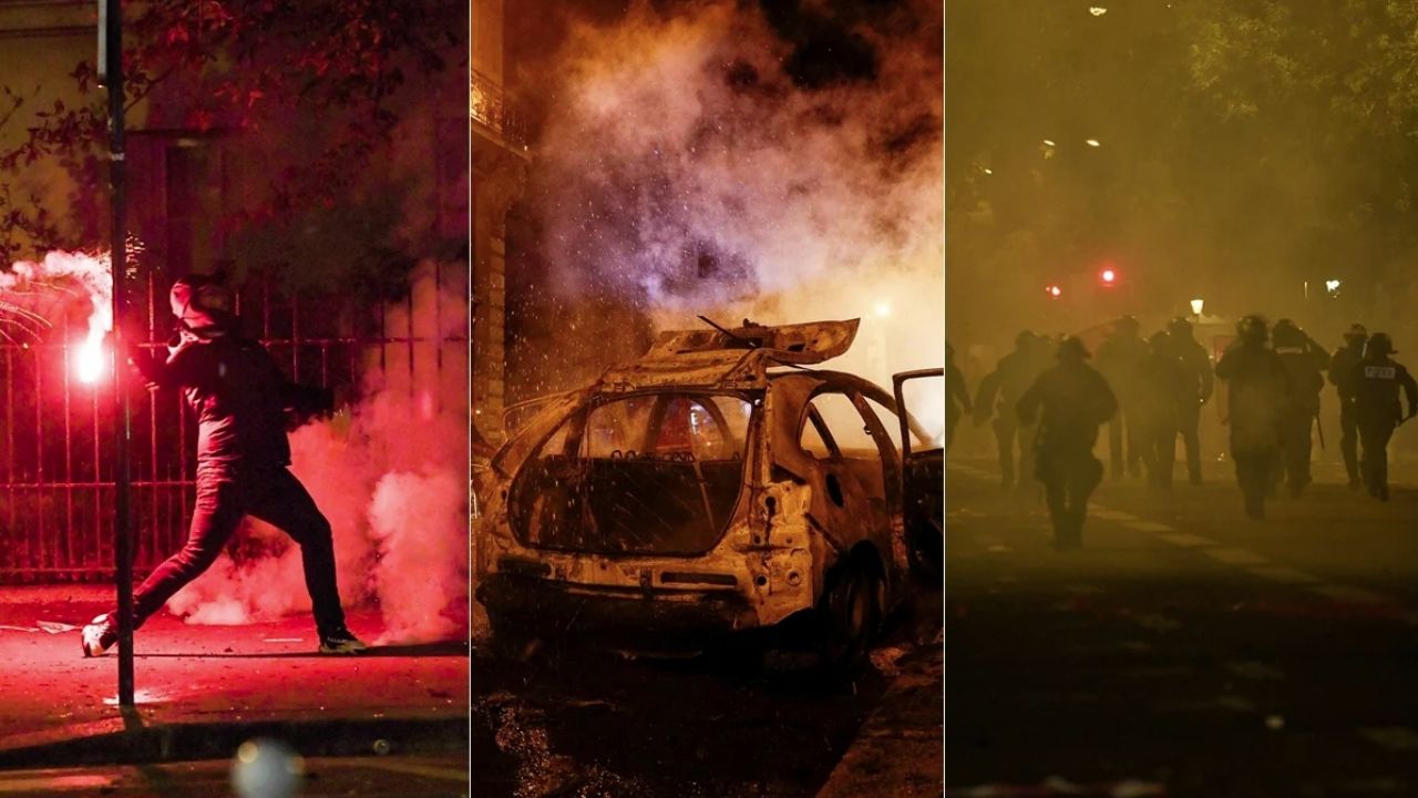 VIDEO: Tras la derrota del PSG; cientos de fanáticos realizan vandalismo en las calles