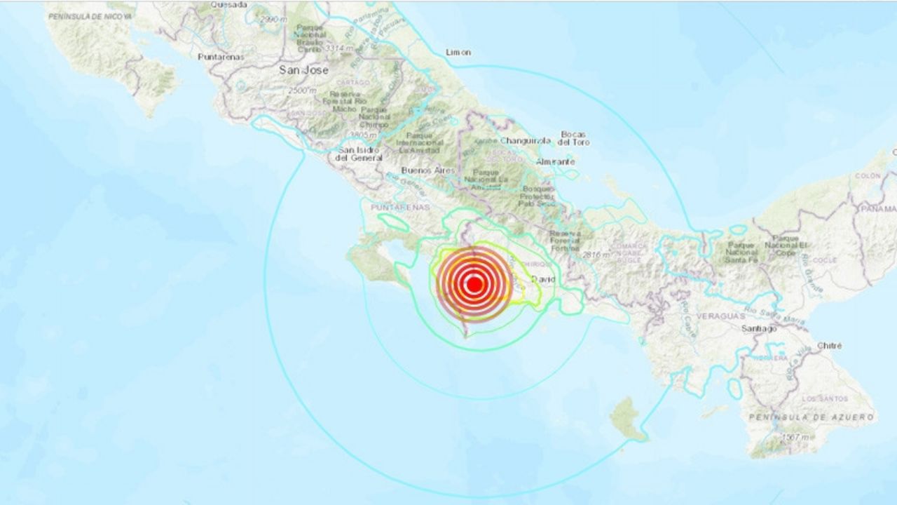 Sismo con magnitud de 5.9 grados se registra en zonas de Costa Rica