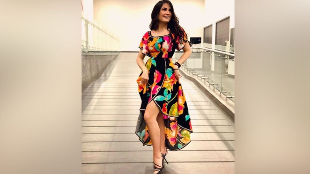 ¿Y la panza? Joanna Vega-Biestro cautiva ‘Sale el Sol’ en irresistible vestido