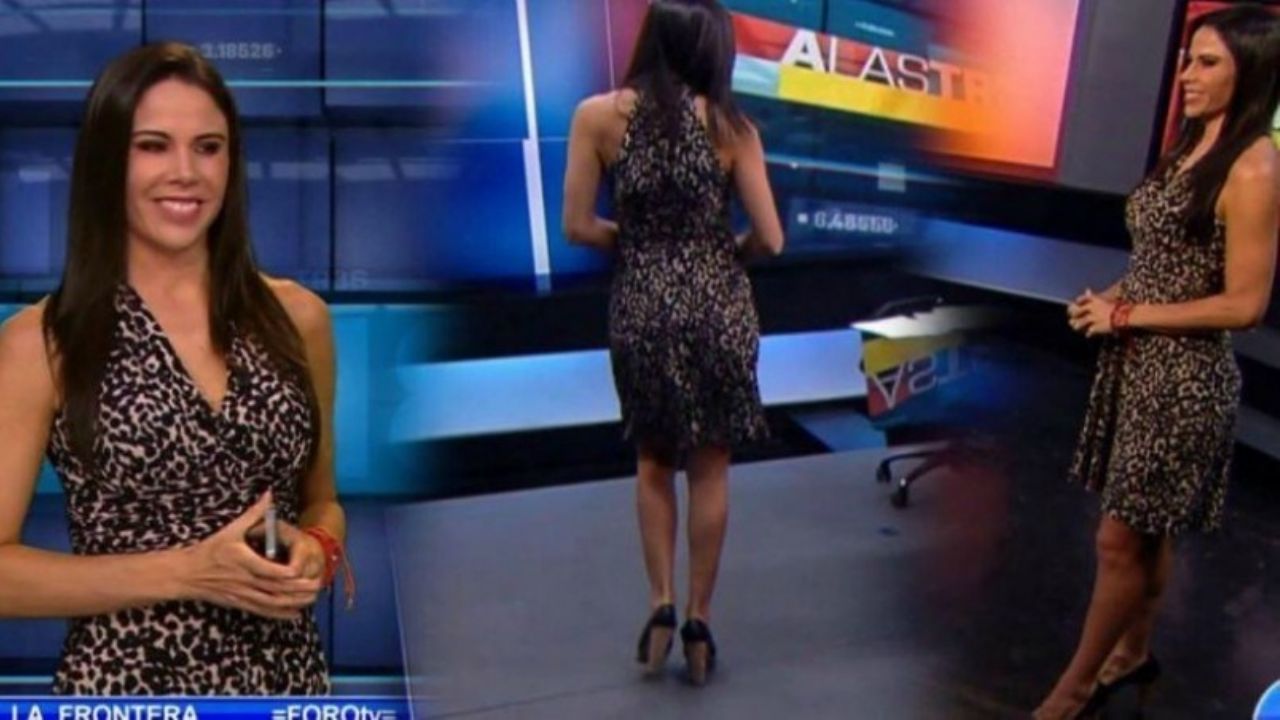 Paola Rojas saca su lado más coqueto en Televisa al lucirse con cautivador vestido de ‘fuego’