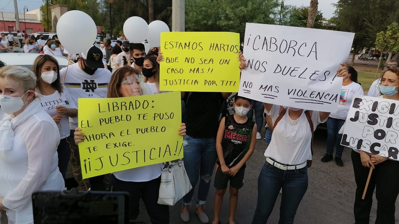 Comunidad de Caborca exige justicia por el asesinato del joven Luis Carlos Cano