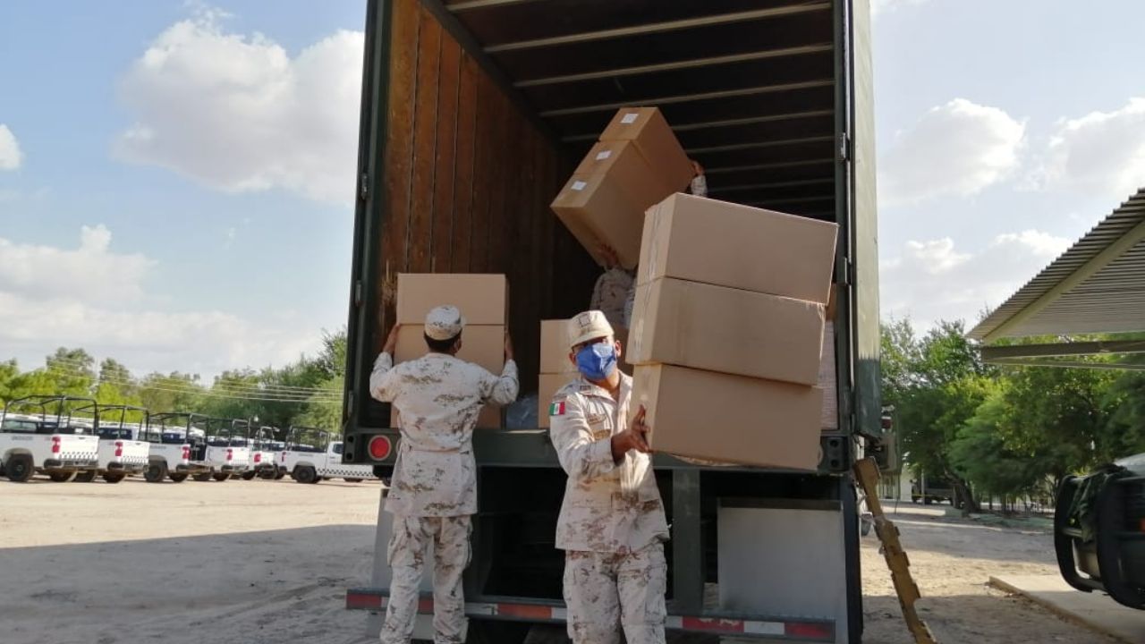 Sedena envía 4.5 toneladas de insumos a Sonora para atender casos de coronavirus