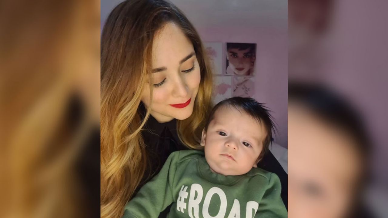 Conmovida, Sherlyn lleva a su bebé a la Basílica de Guadalupe: “Visitamos a la Virgen”