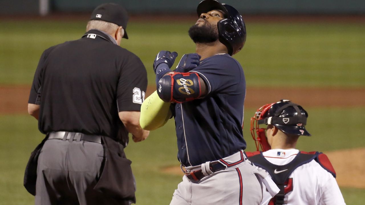 Bravos aplastan a Medias Rojas con un Ozuna irreconocible a la ofensiva