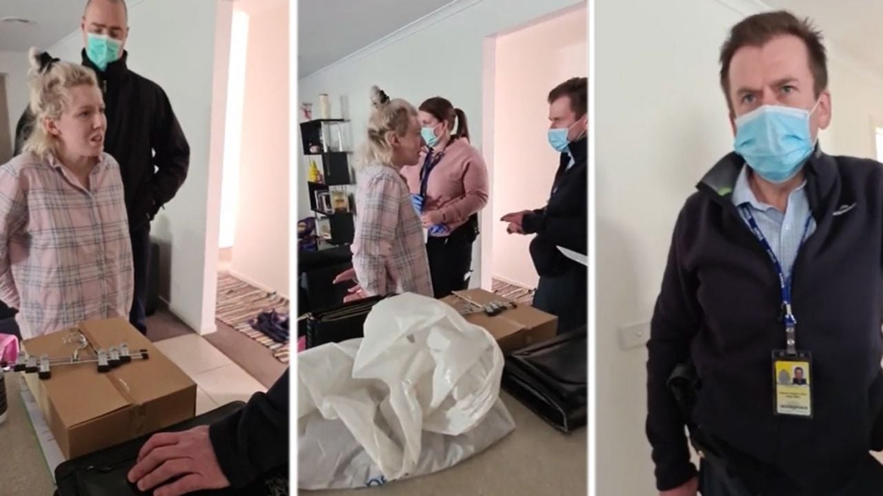 Australia: Mujer embarazada es arrestada en su casa por promover marcha anticuarentena