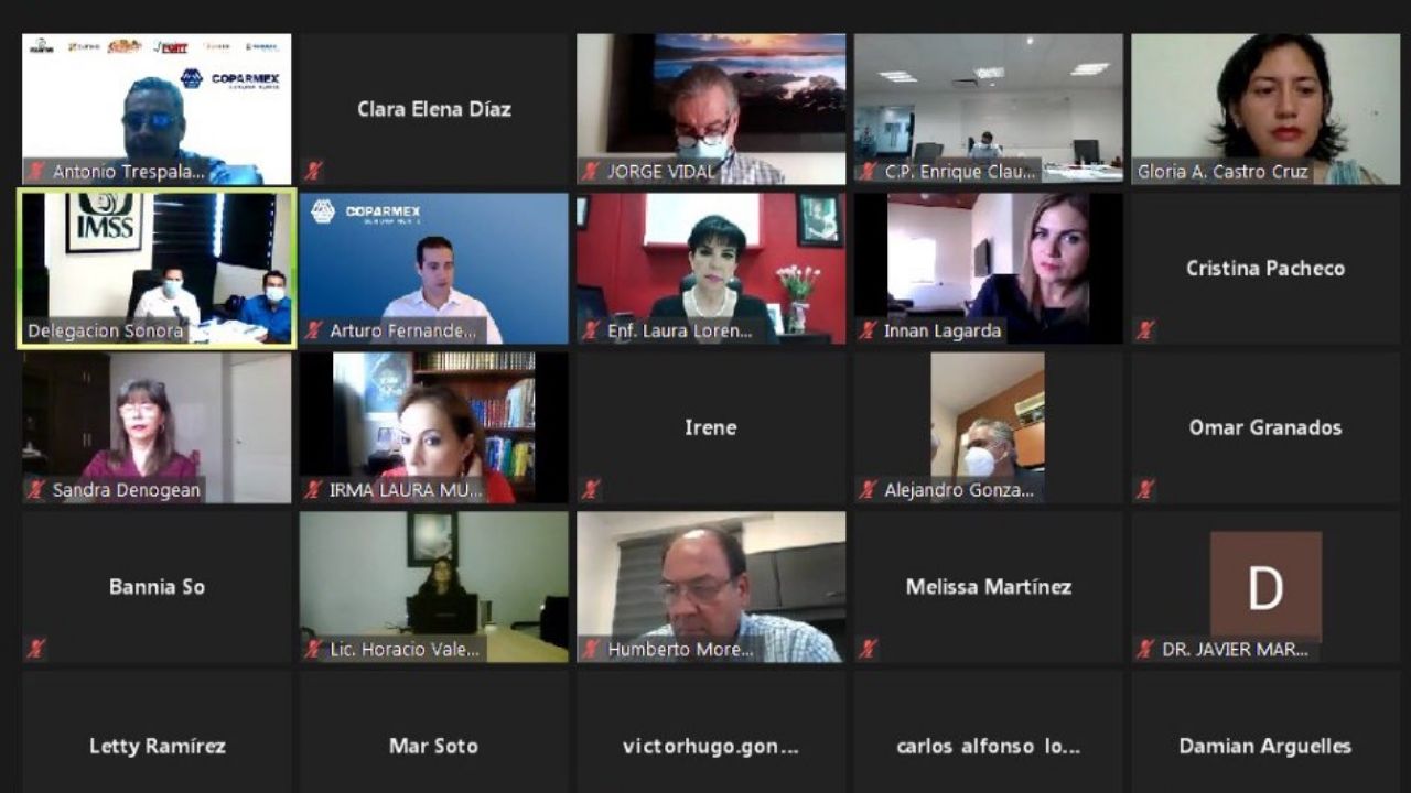 Coparmex Sonora y autoridades analizan retos y oportunidades ante la pandemia