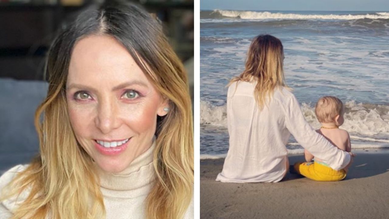 Instagram: Érika Zaba de OV7 disfruta de la playa junto a su bebé de 10 meses