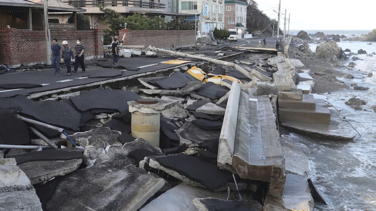 El tifón Haishen deja sin luz a miles a su llegada a Corea del Sur