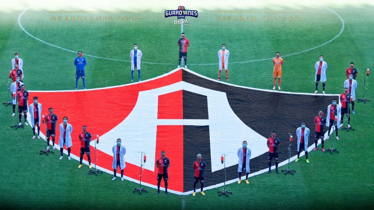 Atlas dedica foto oficial a los médicos que luchan contra el Covid