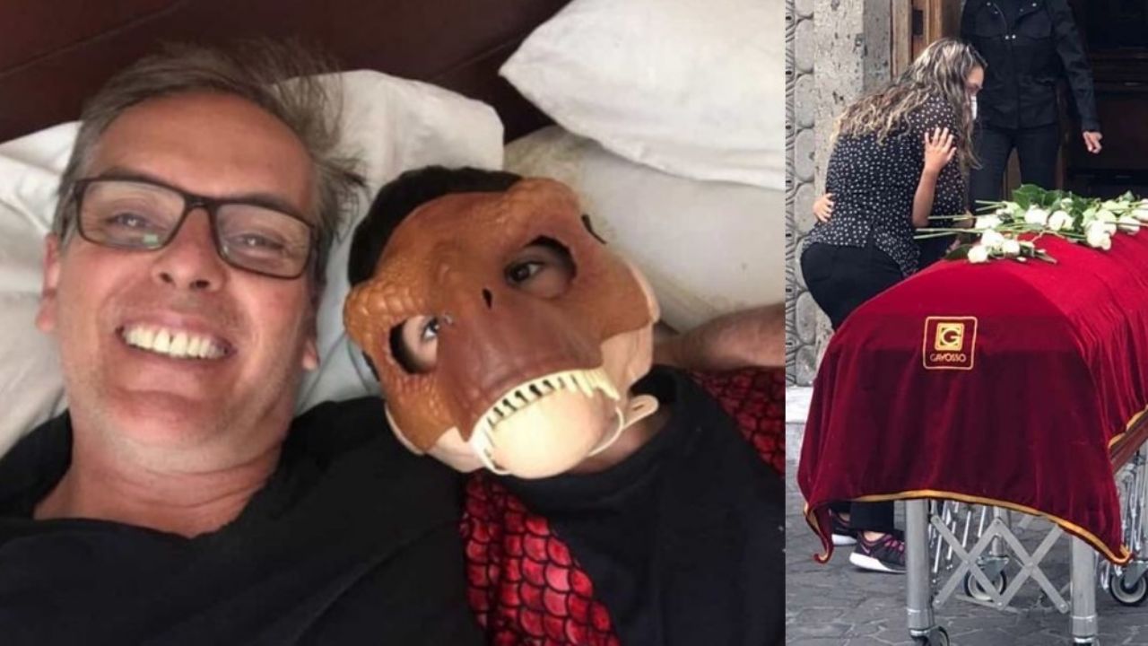 Desgarrador: Entre llanto y abrazado de su madre, hijo de Xavier Ortiz lo despide frente a su ataúd