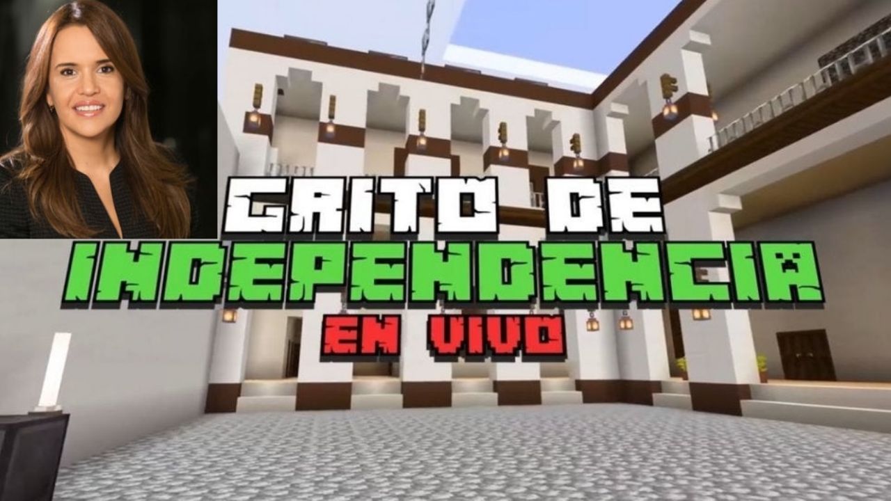 Clara Luz Flores: Alcaldesa de Escobedo, da el grito de la Independencia por Minecraft