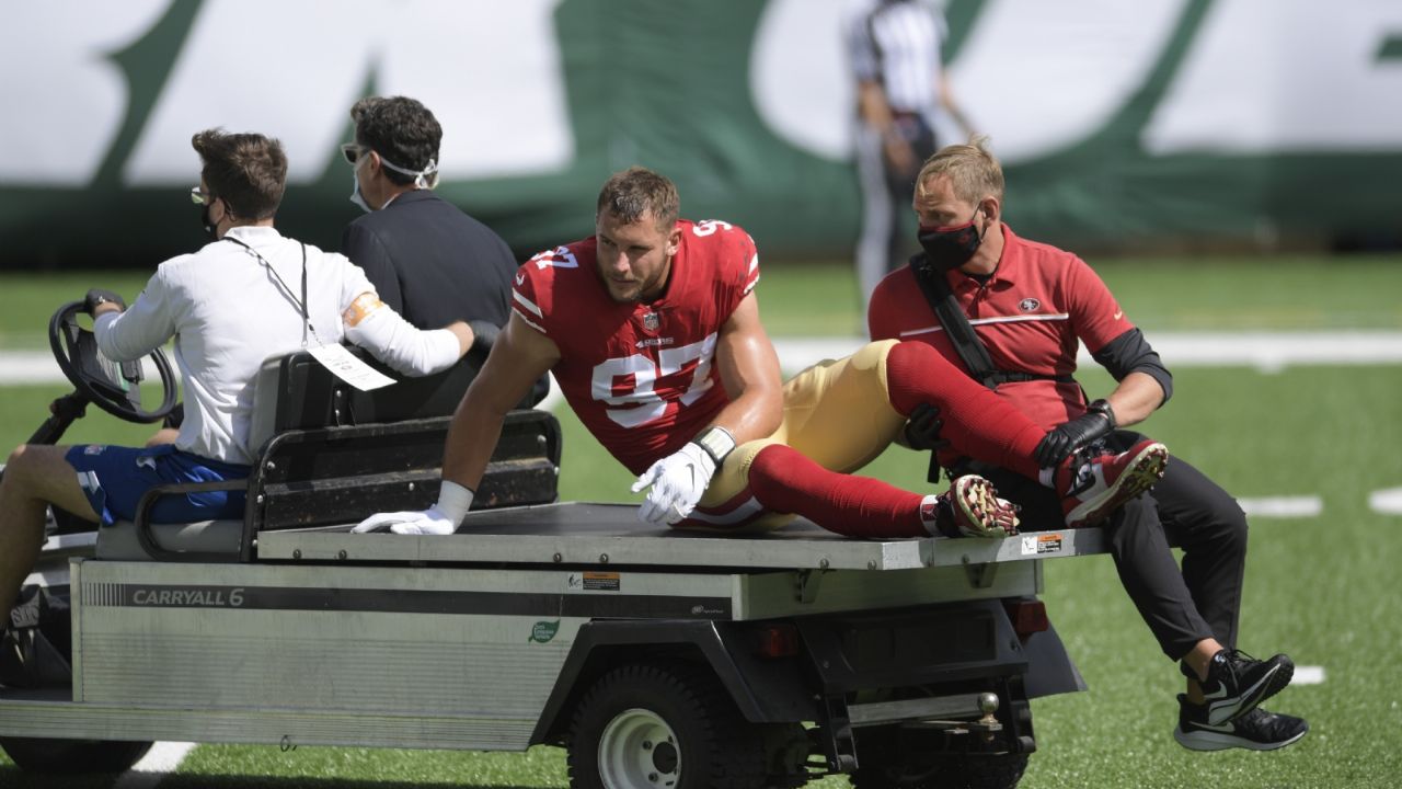 San Francisco cree que Nick Bosa sufrió una rotura de ligamentos en la rodilla