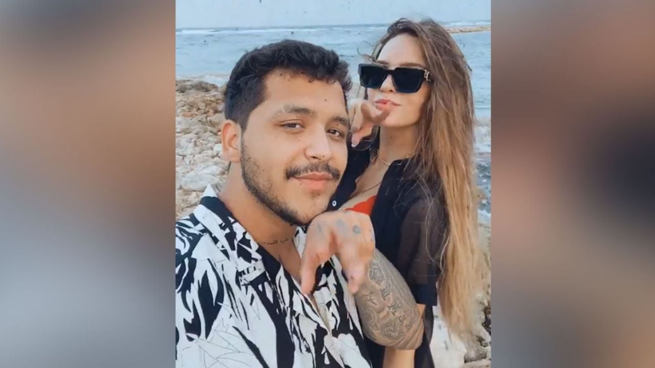 ¿Amor tóxico? Belinda se pone celosa y ‘golpea’ la cara de Christian Nodal: “¡Ya, ya!”