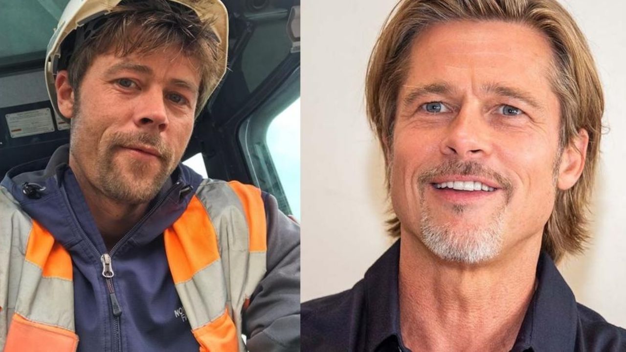 ¡Idénticos! El gran parecido entre un albañil de Oxford y el famoso Brad Pitt