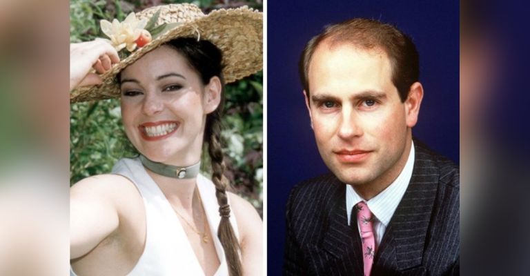 Príncipe Eduardo de Wessex con la actriz Ruthie Henshall