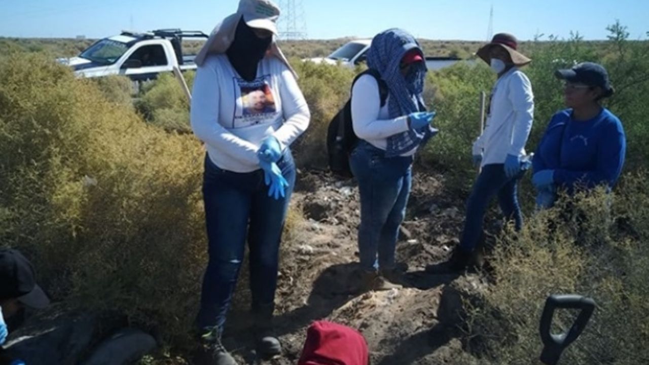 Guaymas: Colectivo de mujeres buscadoras encuentran restos en Ortiz