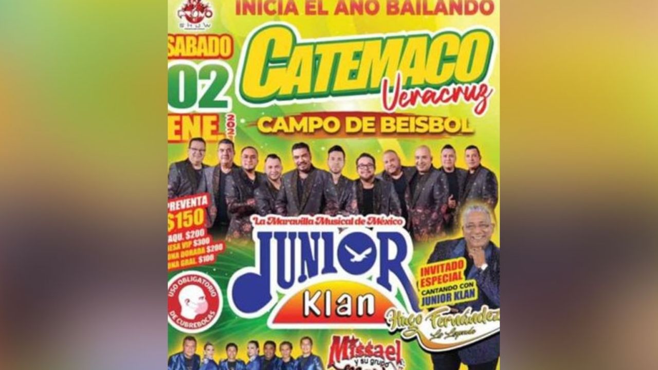 En plena crisis sanitaria, anuncian baile masivo en Catemaco, Veracruz