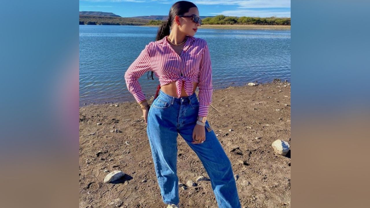 ¿Se acabó el frío? Ángela Aguilar encanta con veraniego ‘outfit’ en un lago