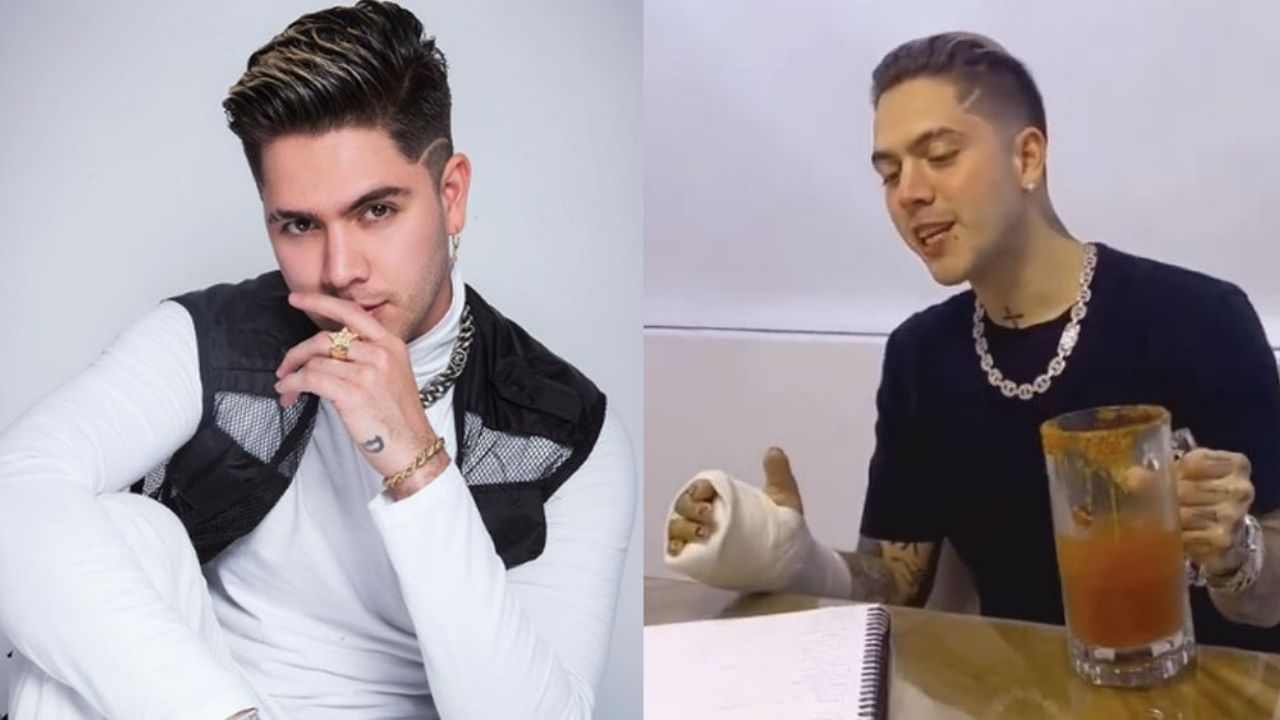 ¡Para agarrar valor! Juan de Dios Pantoja se toma unas copitas antes de sus clases