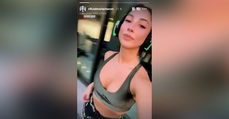 María Chacón se deja ver espectacular en el gym