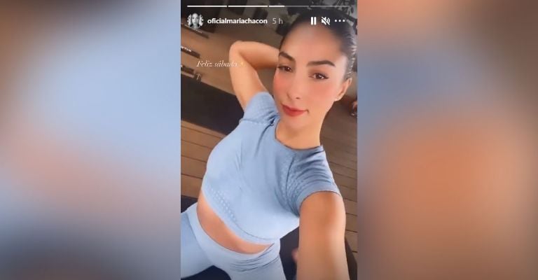 María Chacón inicia su día con ejercicio