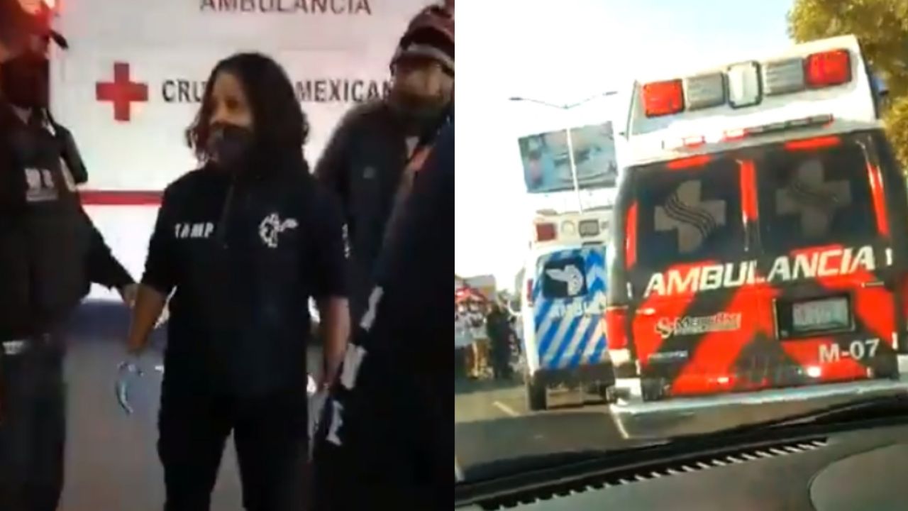 VIDEO: Rivalidad entre paramédicos desata caos; peleaban por atender a un motociclista lesionado