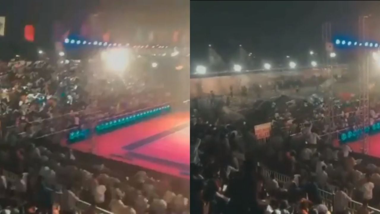 VIDEO: ¡Lamentable! Desplome de grada en evento deportivo deja más de 100 heridos