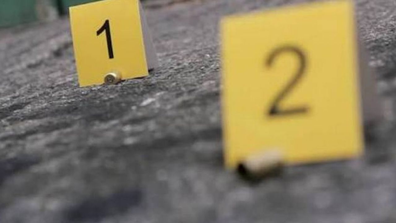 Casquillos percutidos en la zona