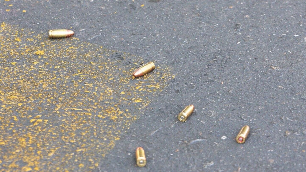 Casquillos percutidos en la escena del crimen