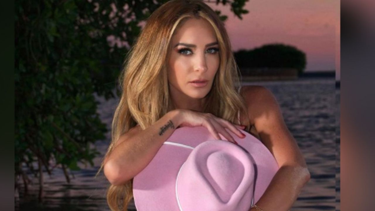 Geraldine Bazán luce coqueto atuendo desde la piscina y actor de Televisa ‘cae’ rendido: “Bombón”