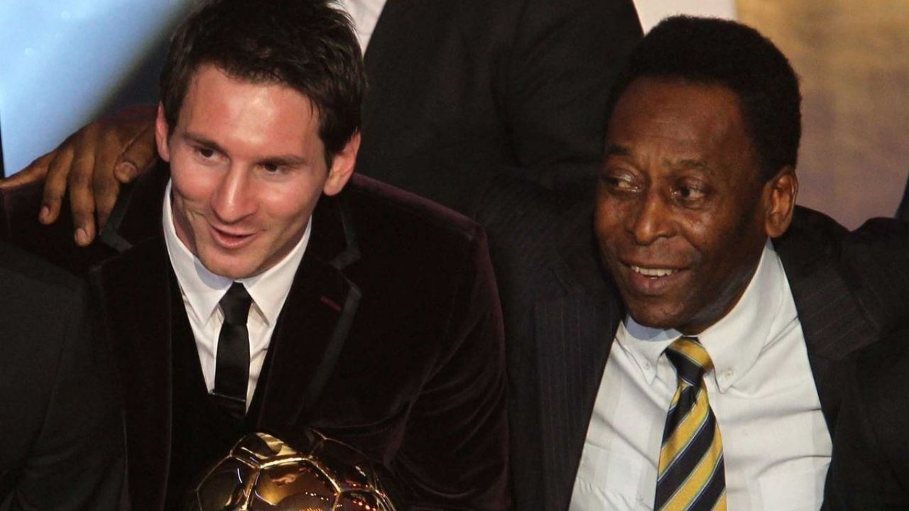 Messi y Pelé de Brasil
