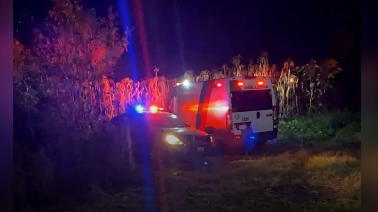 Autoridades trabajan en la escena del crimen