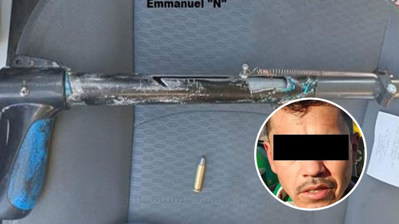 Arrestan a Emmanuel Tadeo ‘N’ en Hermosillo; cargaba con arma de fuego casera
