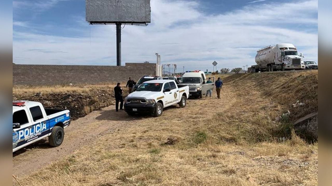 Autoridades llegan al lugar de los hechos