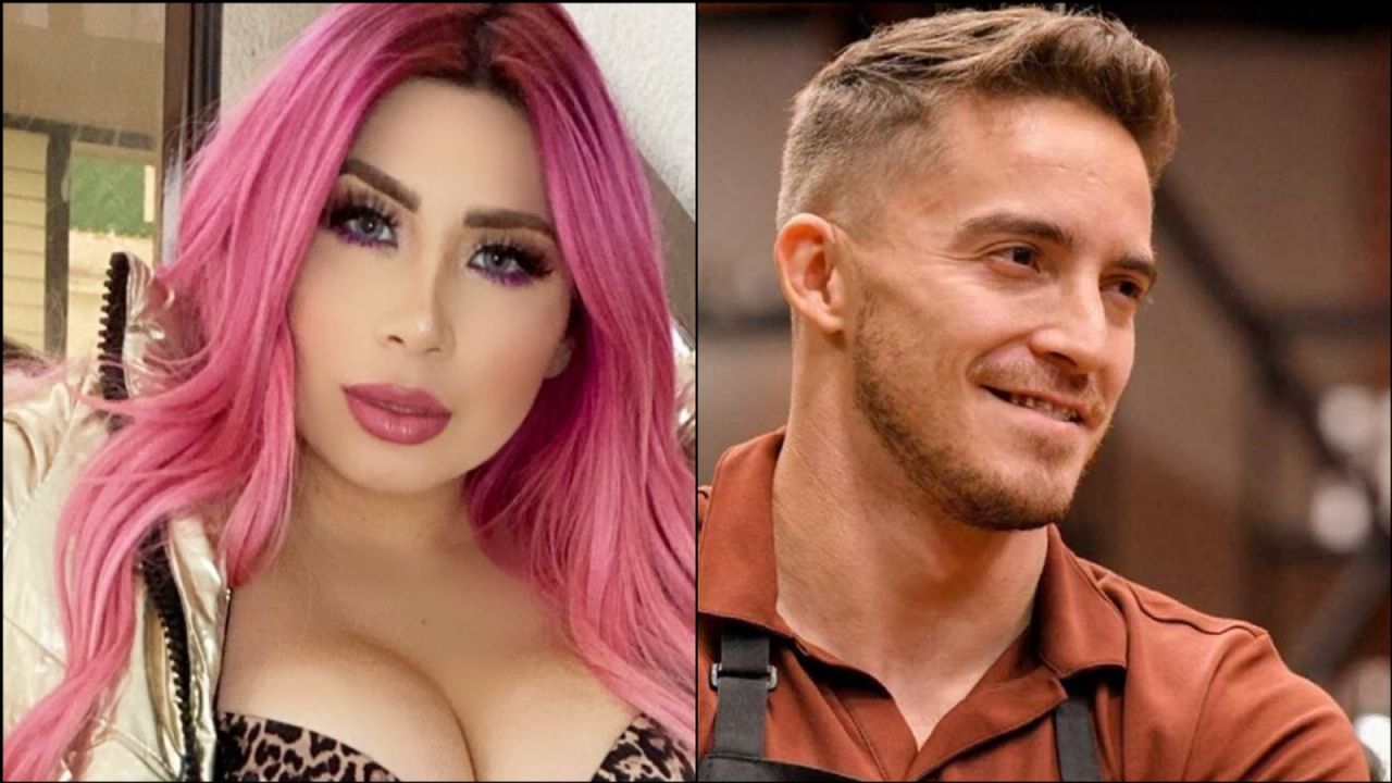 Fotografía de la 'Bebeshita' y Aristeo Cazares