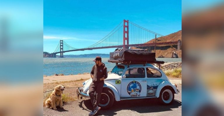 El influencer con su perrita