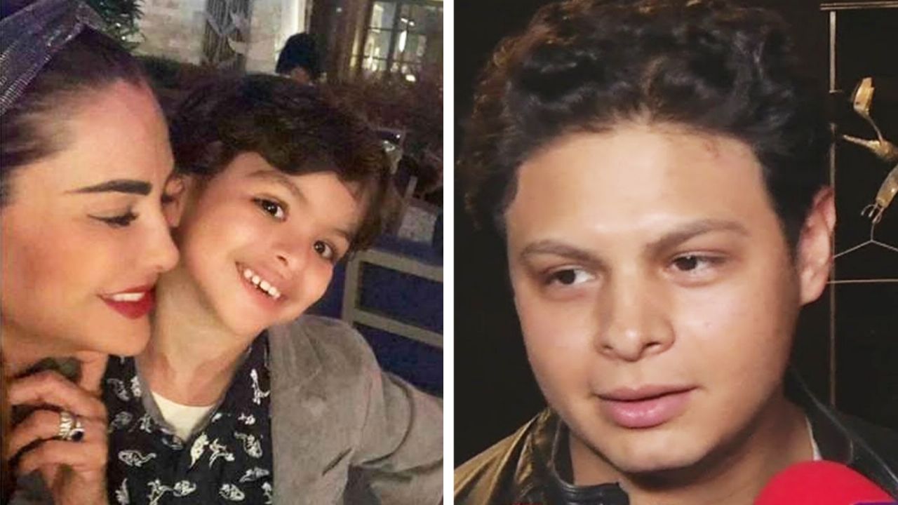 Ninel, su hijo Emmanuel y Giovanni