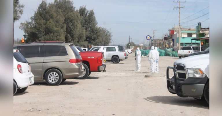 Autoridades en la escena del crimen