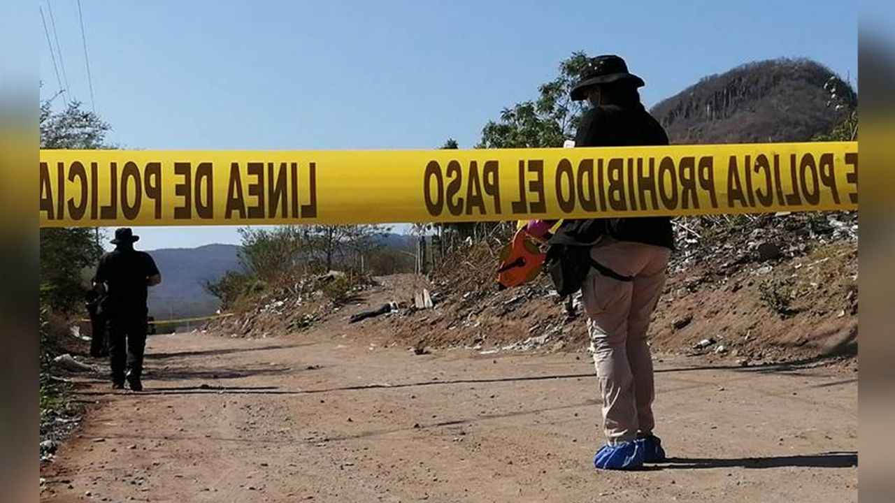 Acordonan la escena del suceso